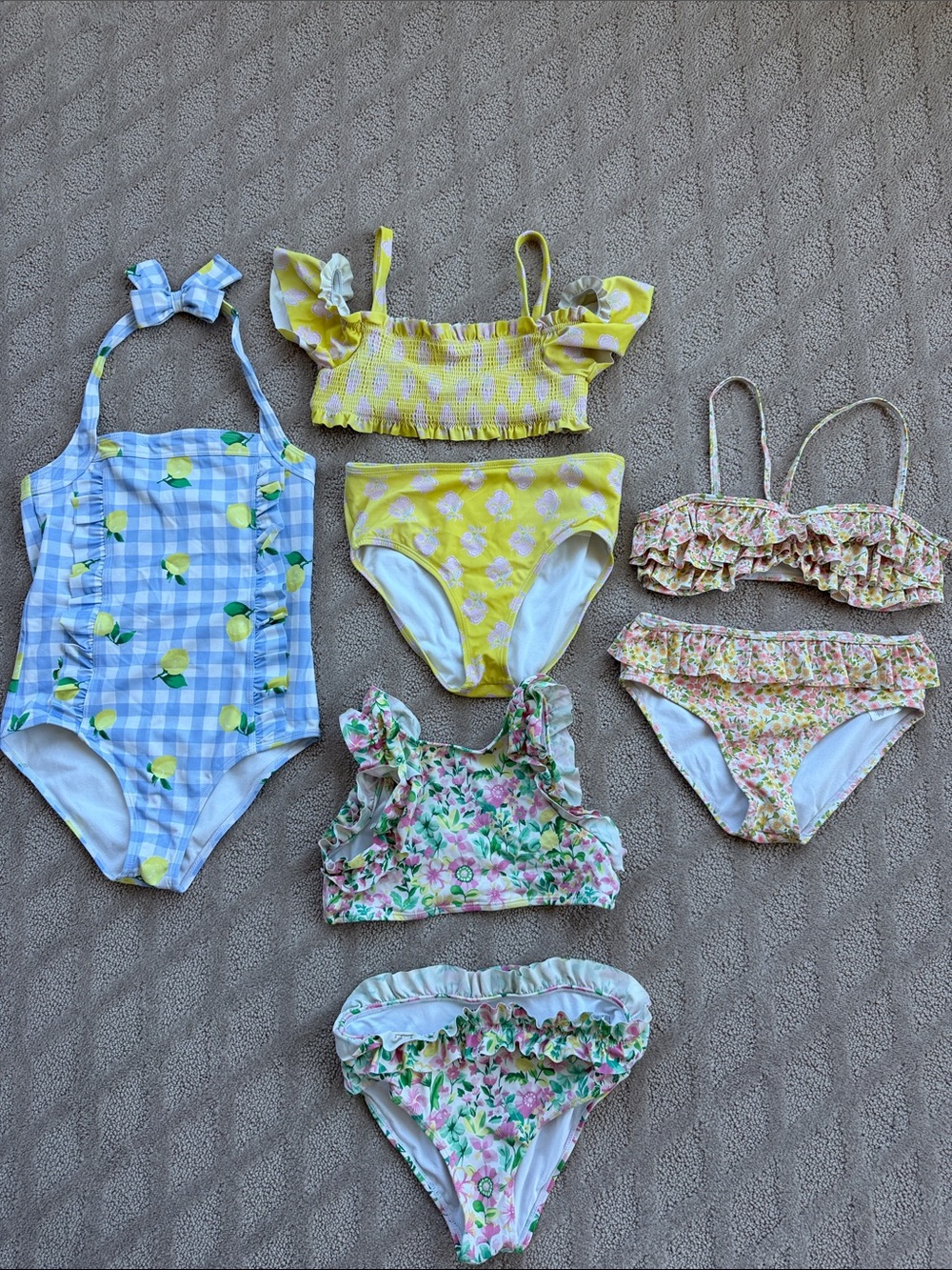 Assorted Janie and Jack Girls Swimsuit Lot